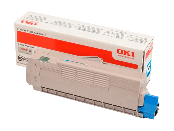 OKI C 612 cyan original toner 6000 sidor (46507507)