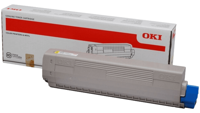 OKI C822 gul original toner 7300 sidor (44844613)