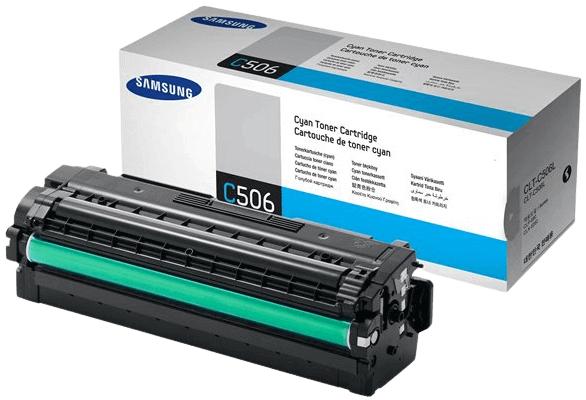 Samsung CLT-C506L XL cyan original toner 3500 sidor (SU038A)