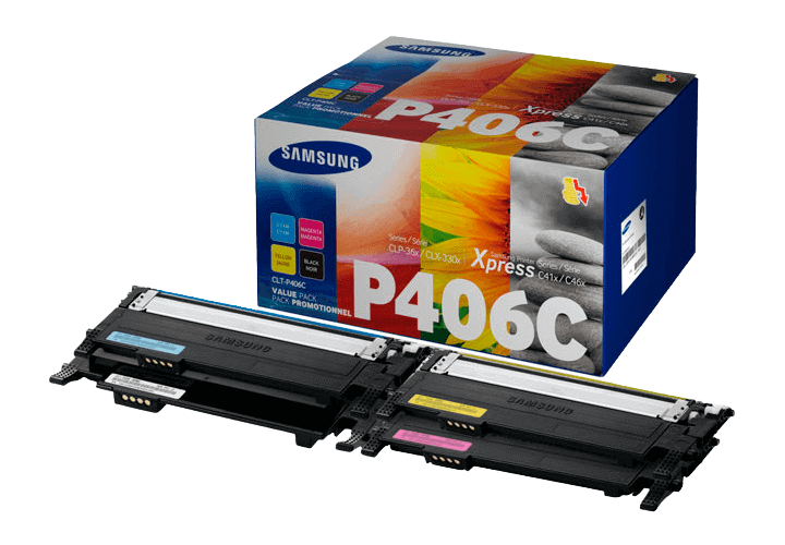 Samsung CLT-P406C CMYK original multipack 4500 sidor (SU375A)